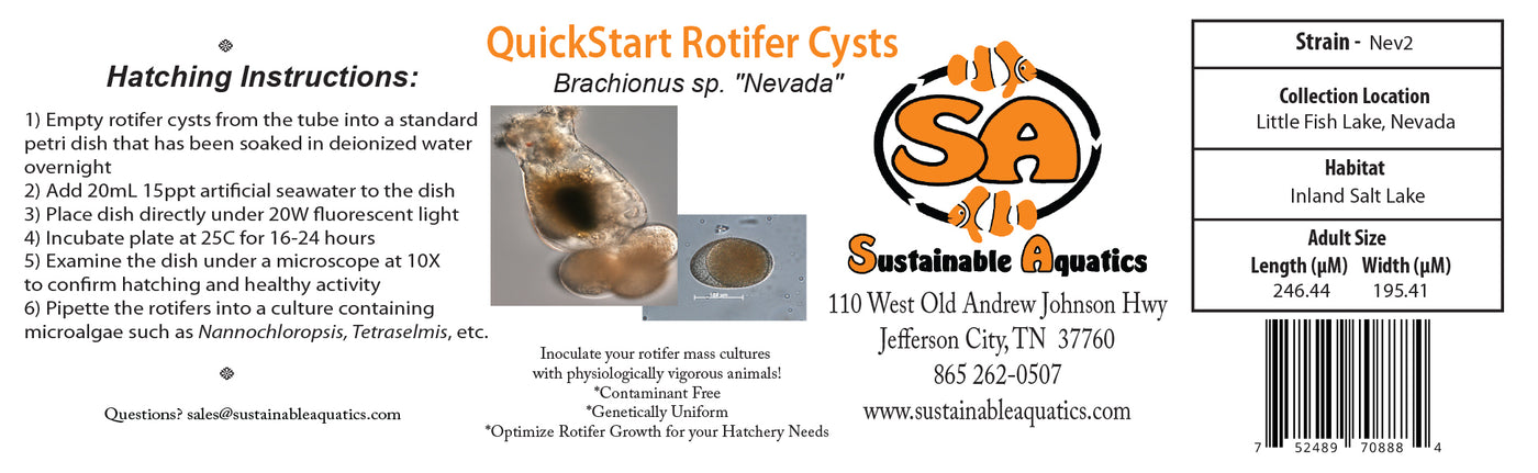 SA Nev2 Nevada, Resting Eggs (Cysts)